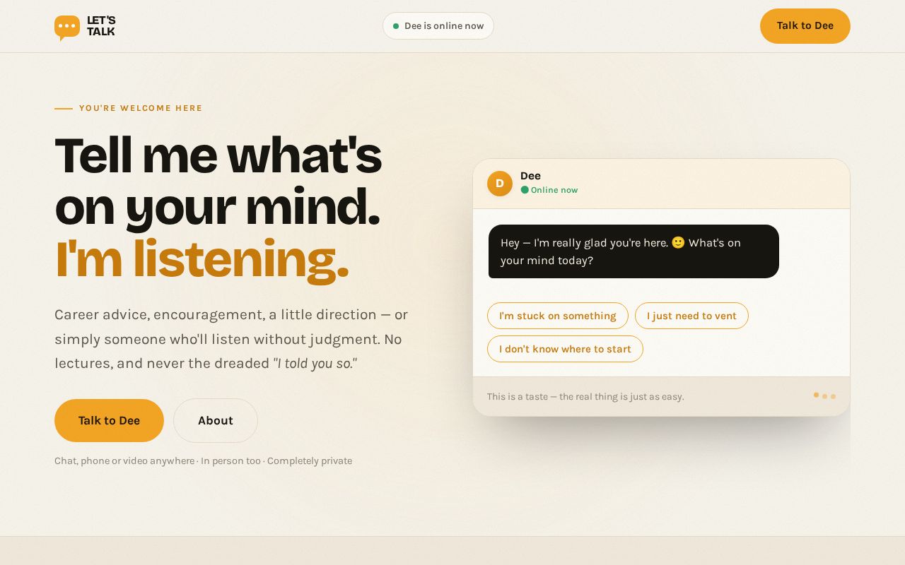 Preview of Lets Talk Preview