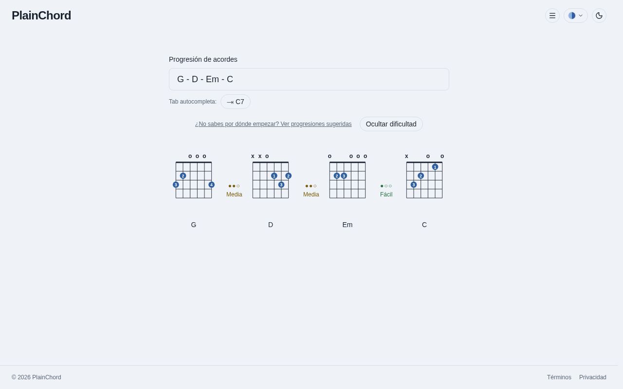 Preview of Plainchord