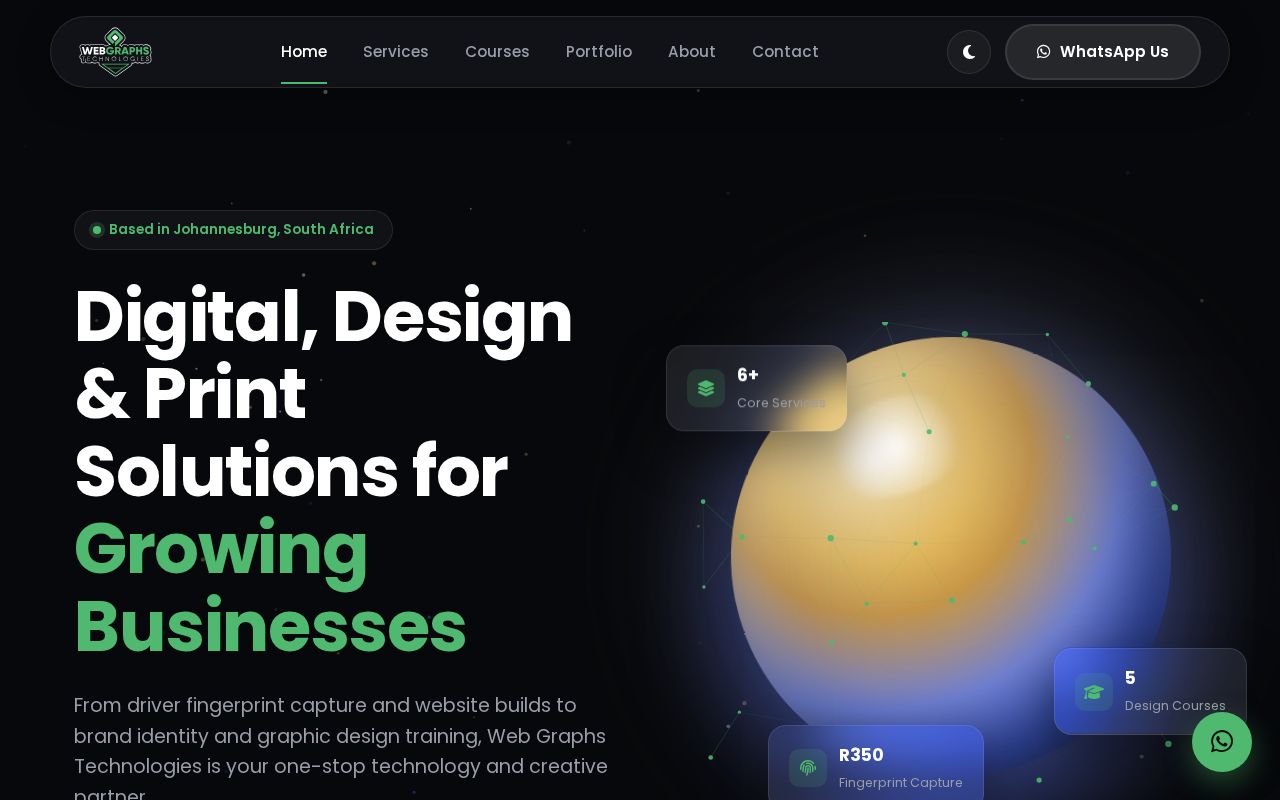 Preview of Webgraphs Website
