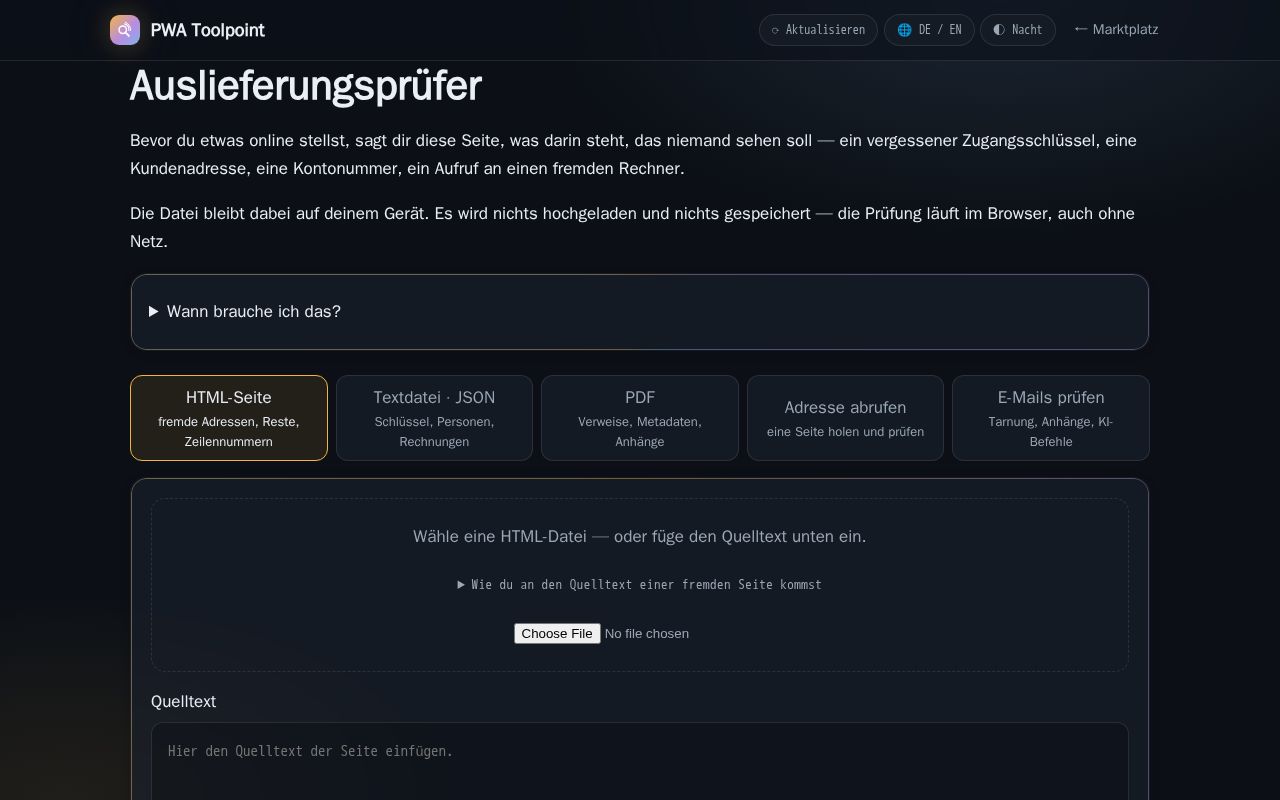 Preview of Auslieferung Pruefer