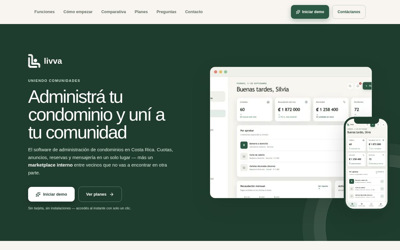 Preview of Livva Web