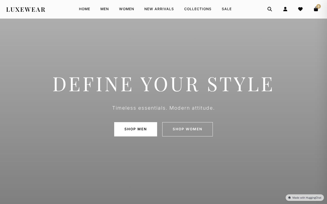 Preview of LUXEWEAR - Premium Fashion E-Commerce