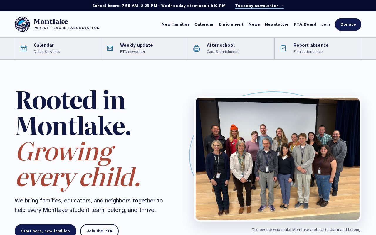 Preview of Website