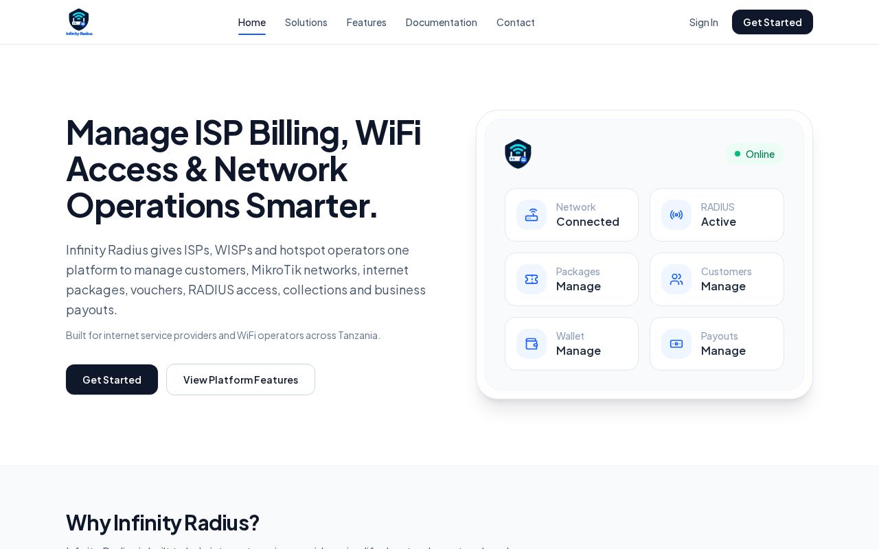 Preview of Infinity Radius
