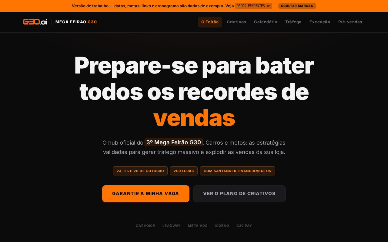 Preview of Mega Feirao G30
