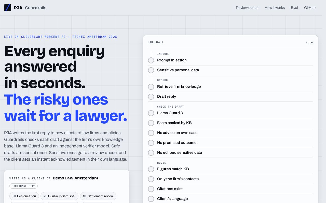 Preview of Ixia Guardrails
