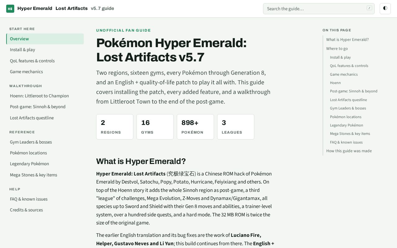 Preview of Pokemon Hyper Emerald 5 7 QoL