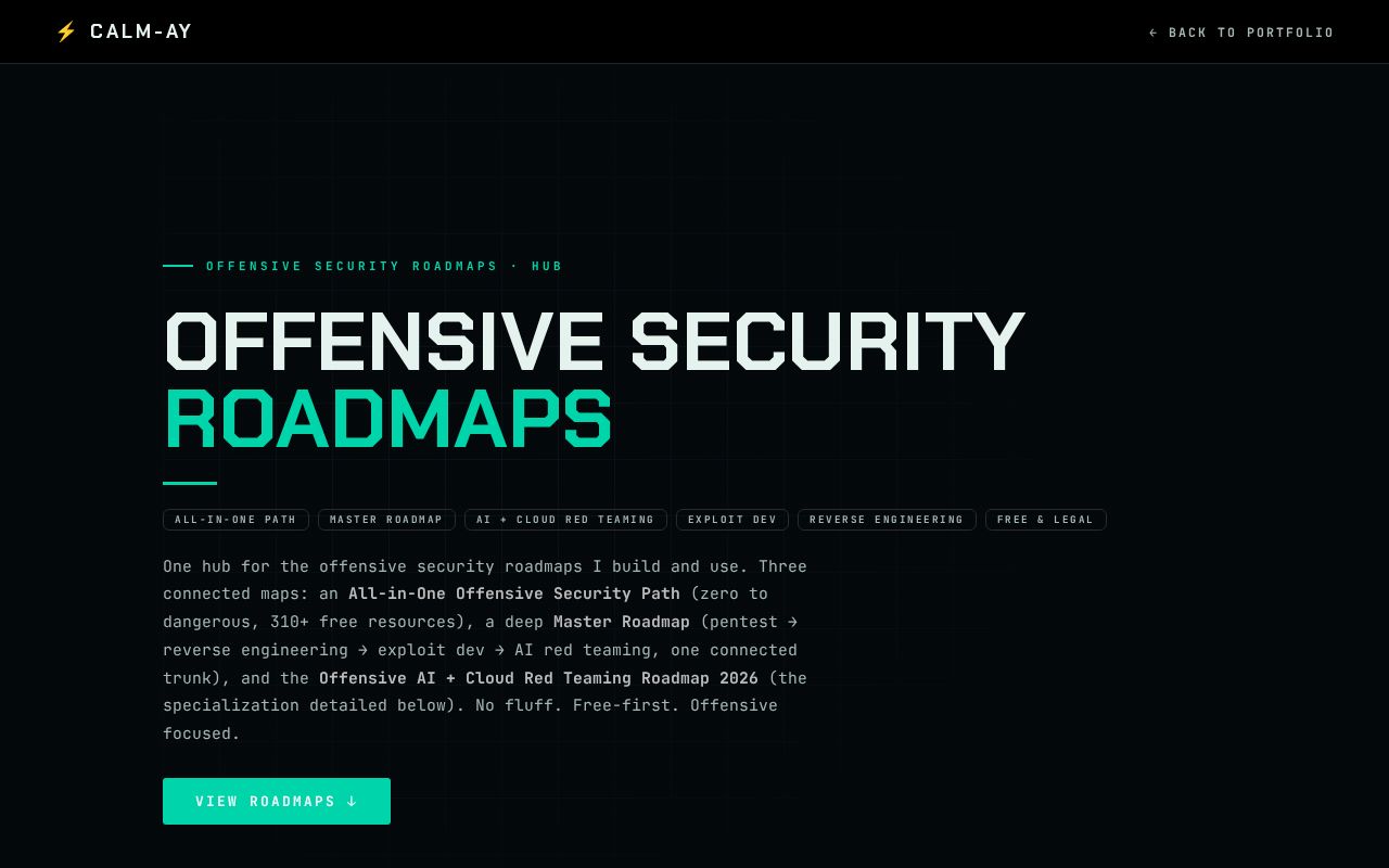 Preview of All In One Offensive Security Roadmap