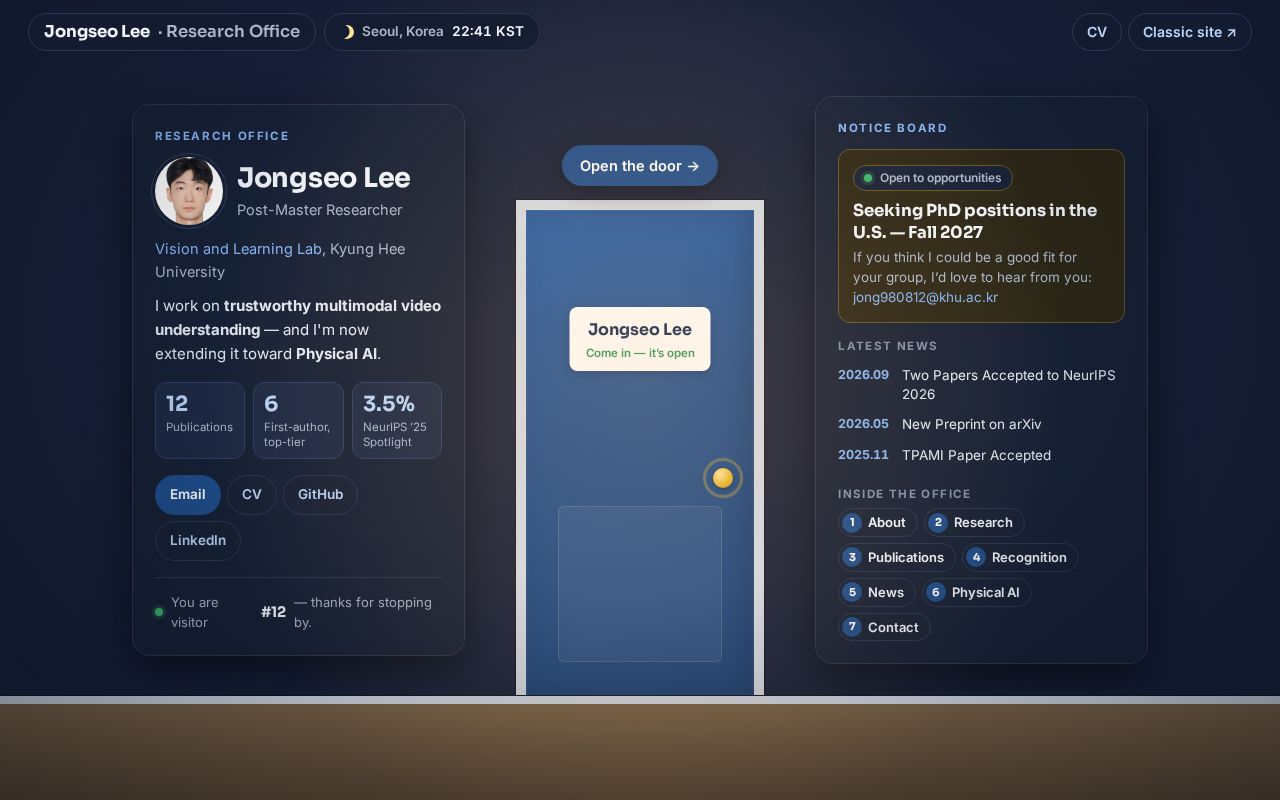 Preview of Walk In Homepage