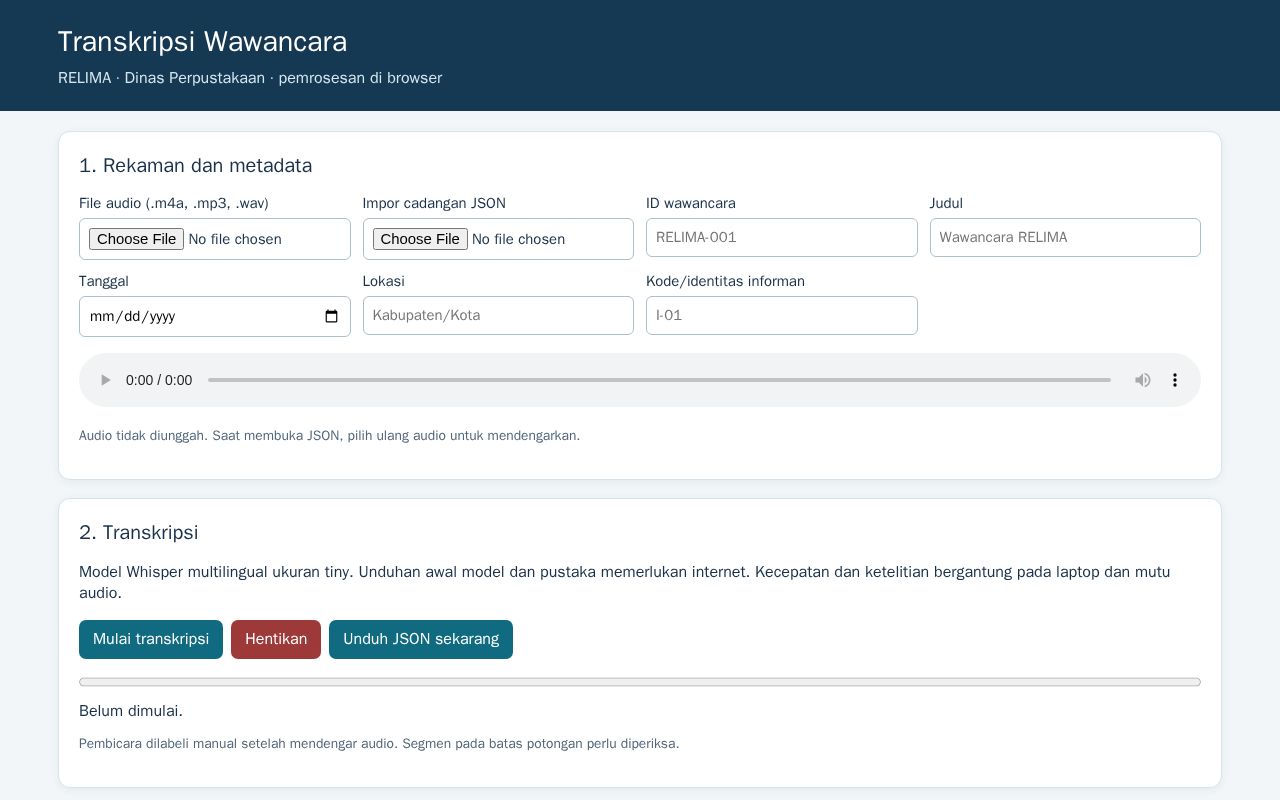 Preview of Transkripsi Wawancara RELIMA