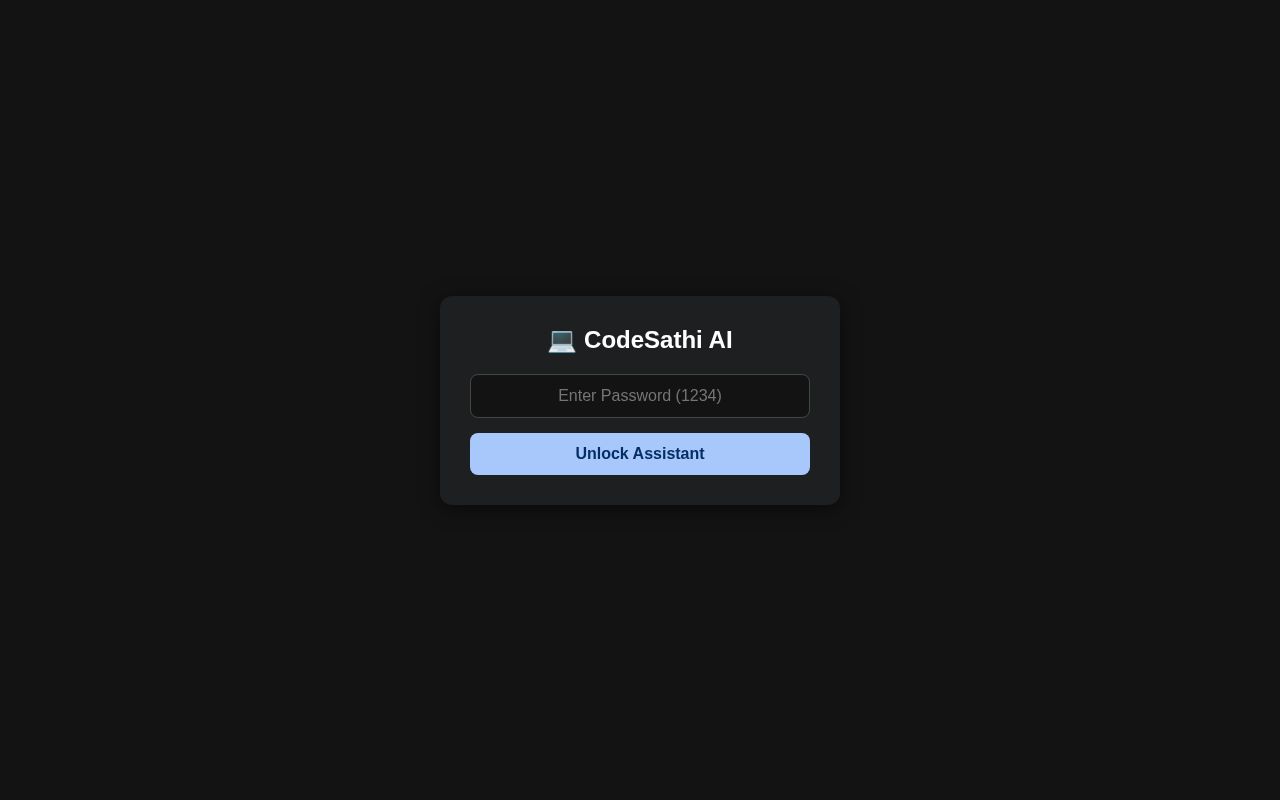 Preview of CodeSathiAI