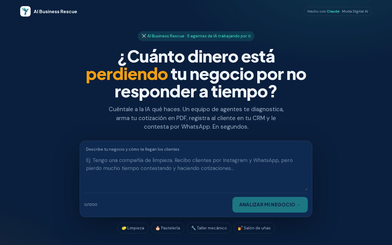 Preview of Ai Business Rescue