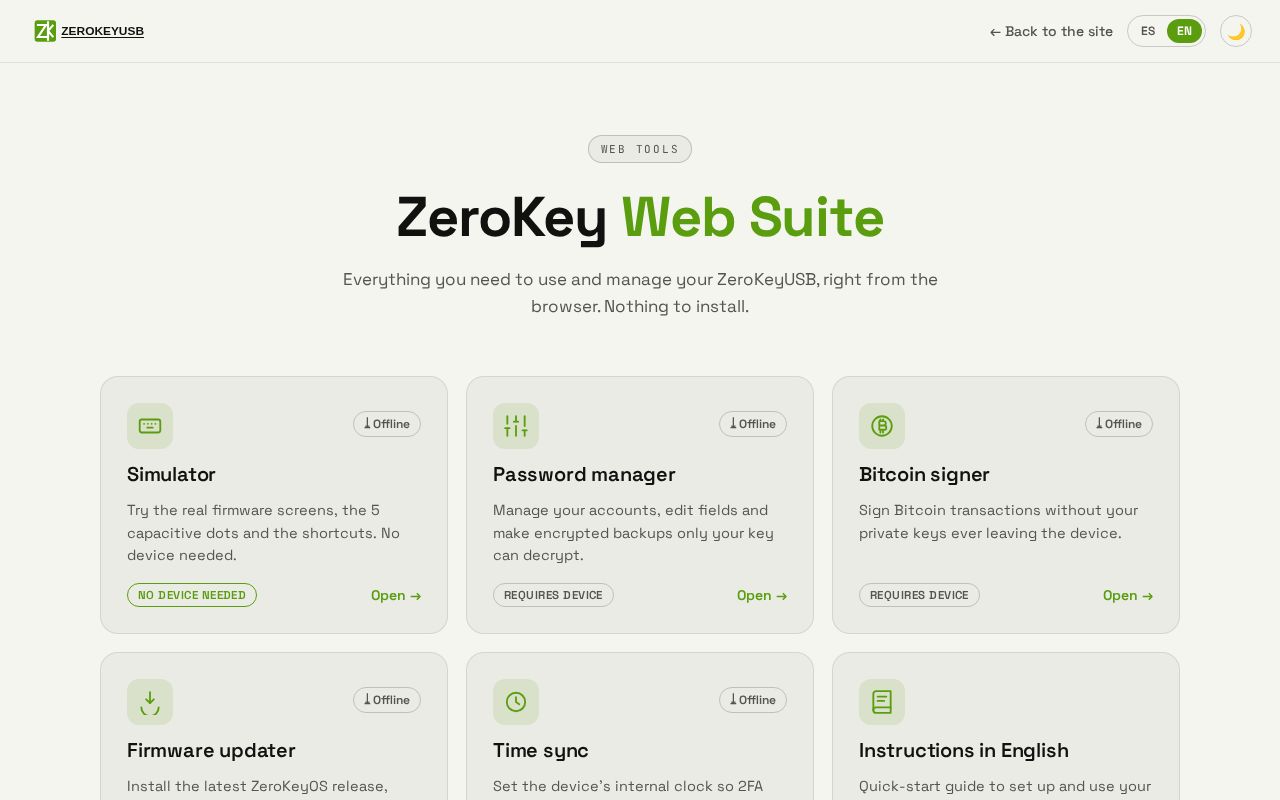 Preview of Zerokeyusb Chrome Extension
