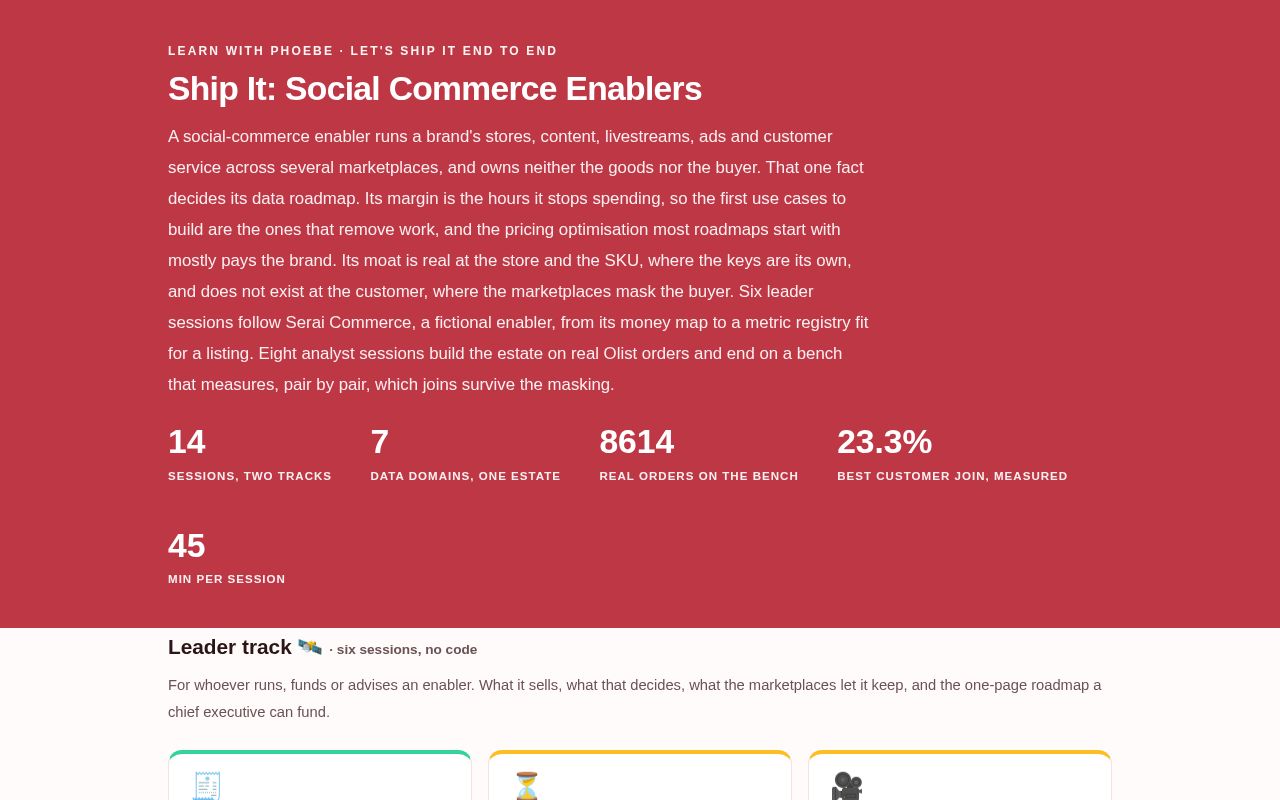 Preview of Learn Ship Ecommerce Enabler With Phoebe