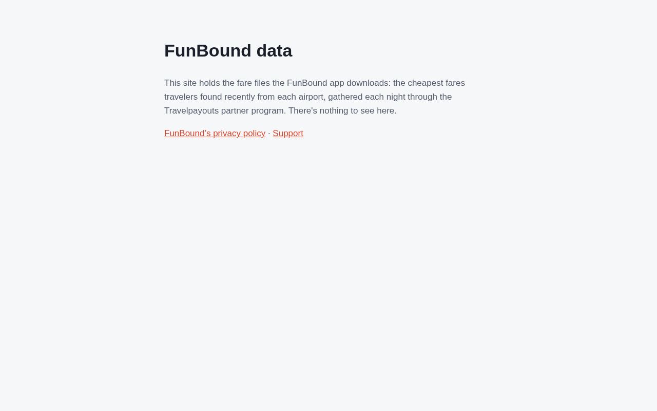 Preview of FunBound Data