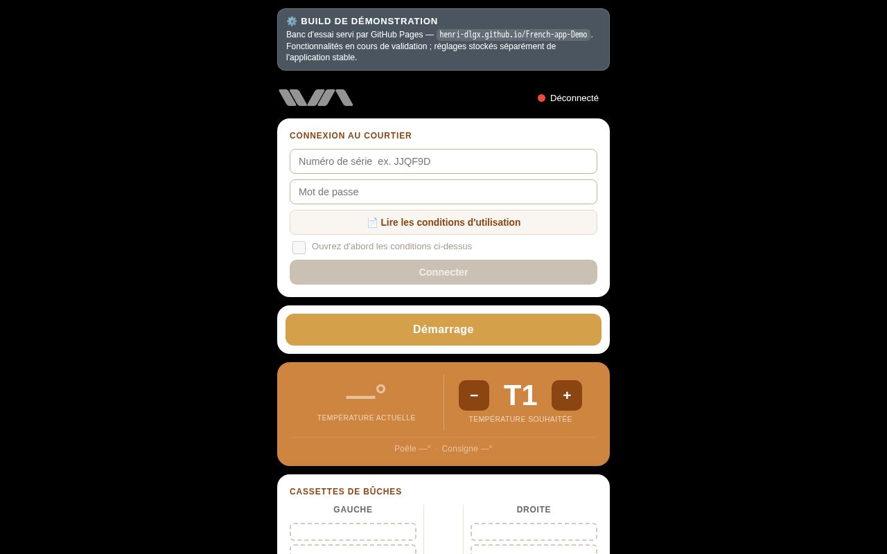 Preview of French App Demo