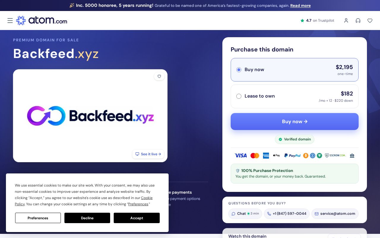Preview of BackFeed, powered by Aegis AI