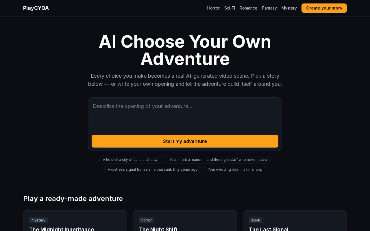Preview of Playcyoa