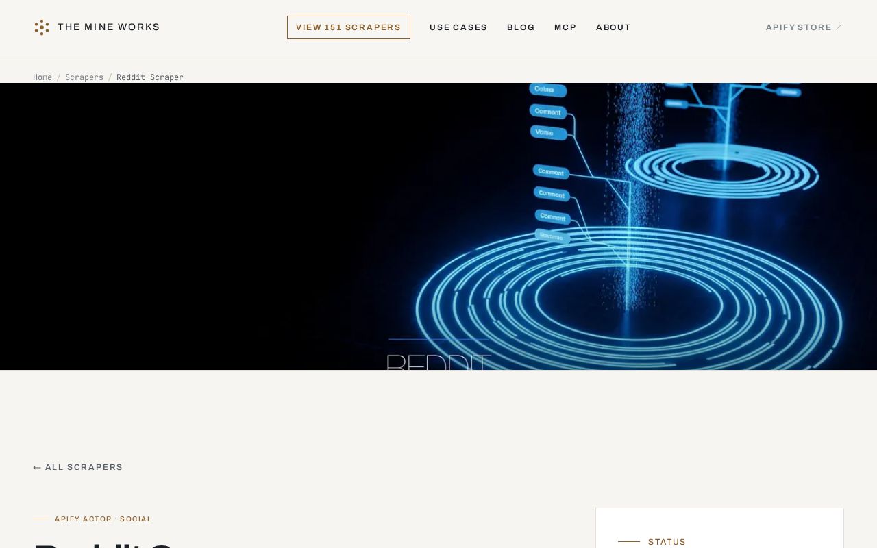Preview of Reddit Scraper