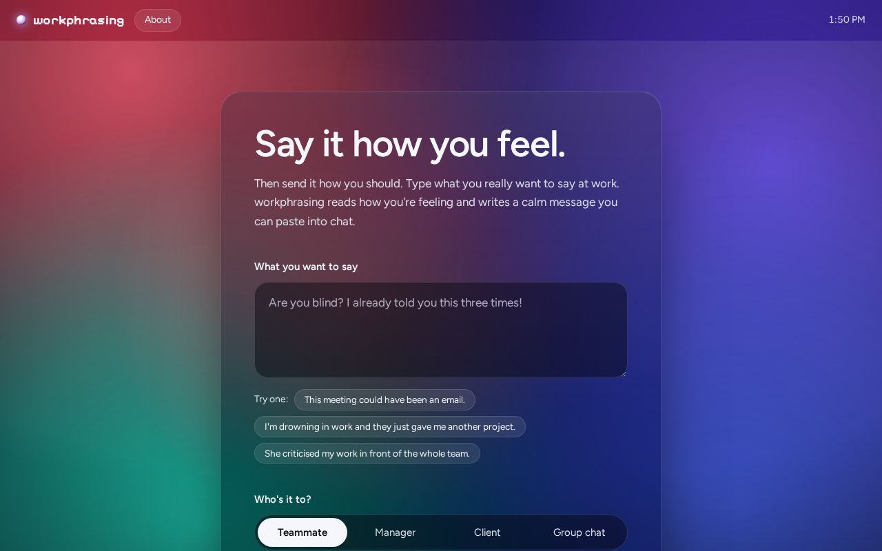 Preview of Workphrasing