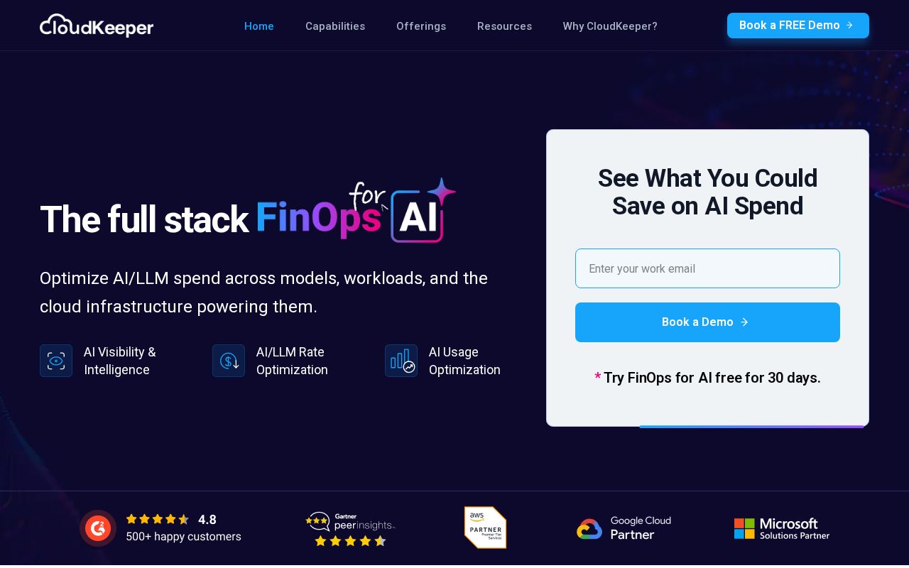 Preview of FinOps For AI CloudKeeper
