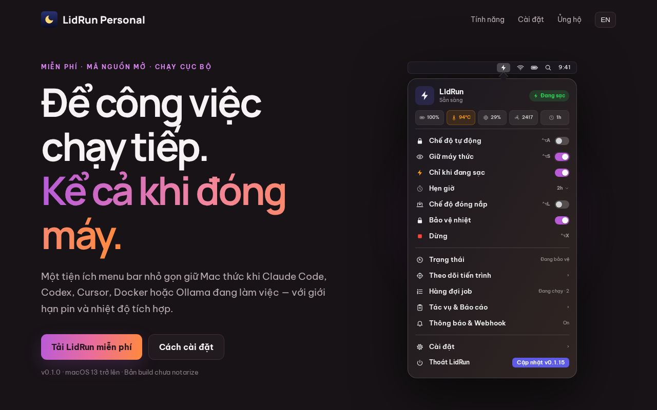 Preview of LidRun Personal