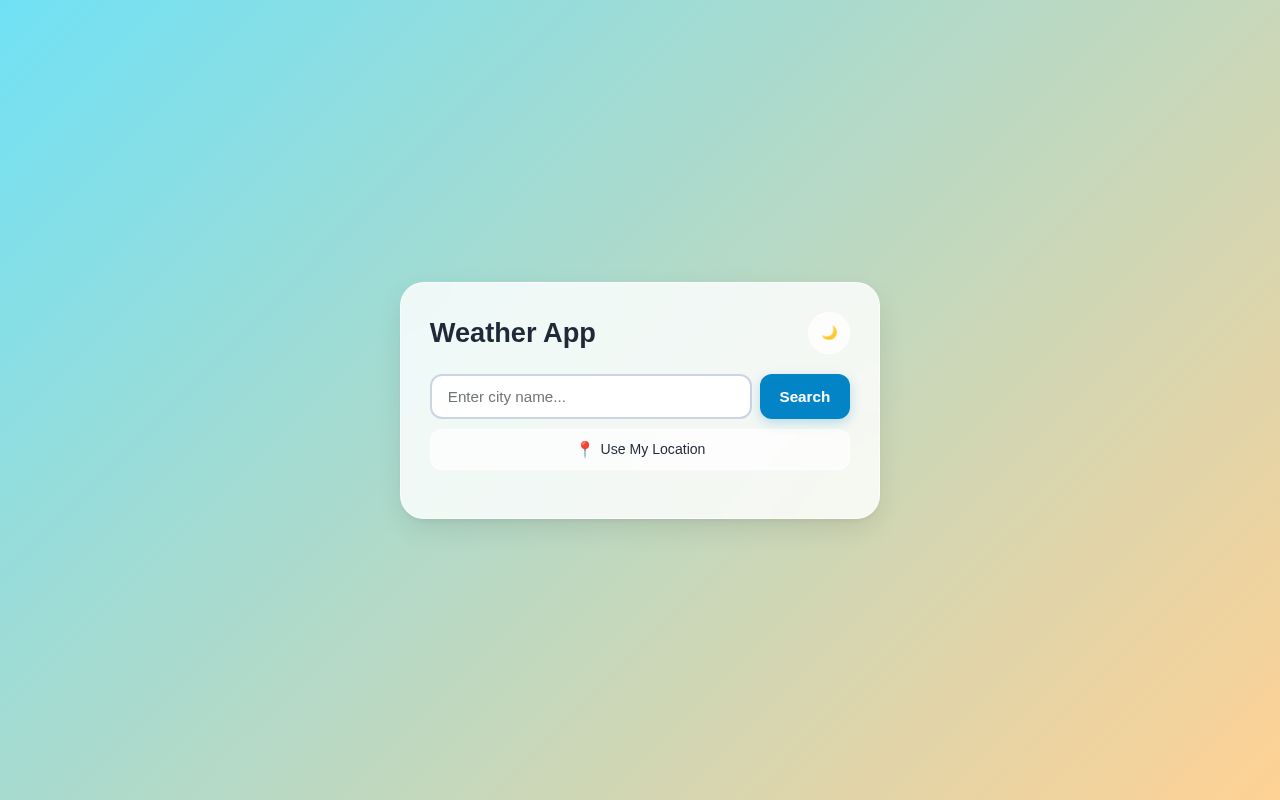 Preview of Weather App