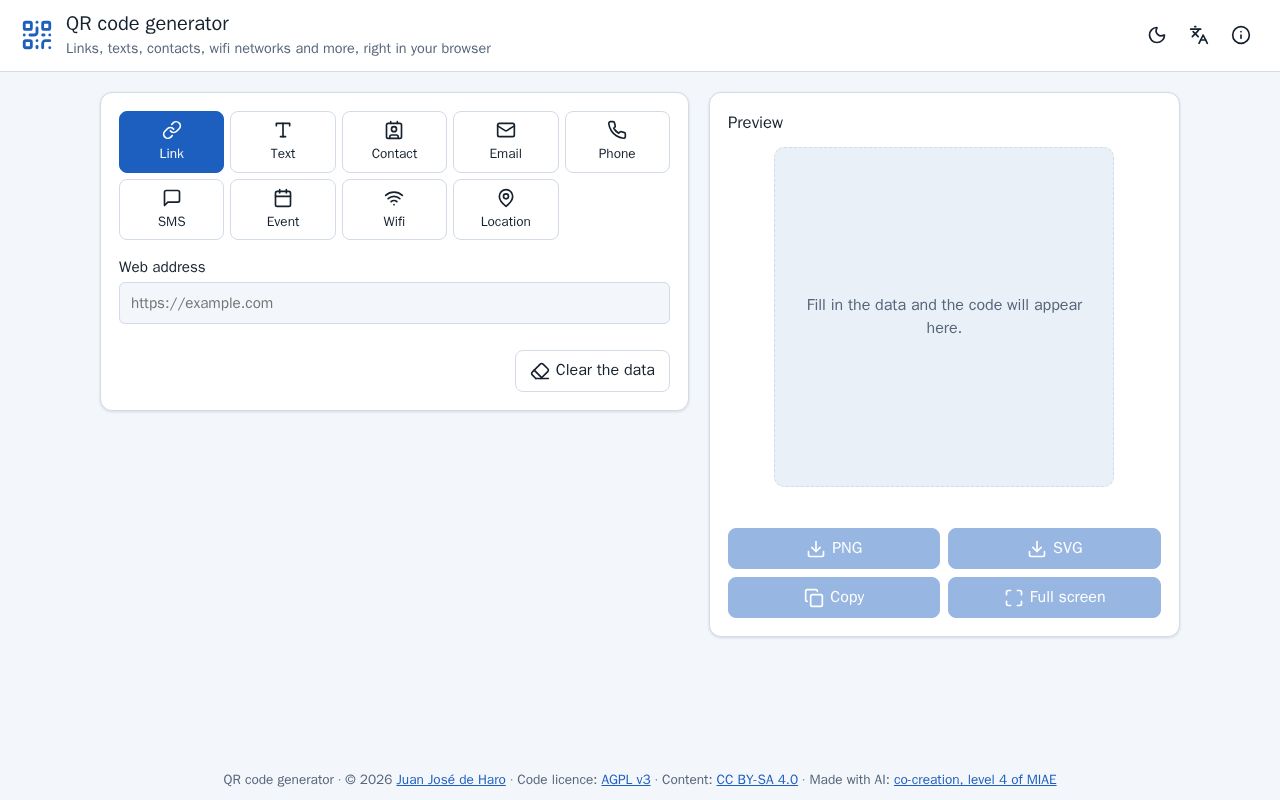 Preview of Generador Qr