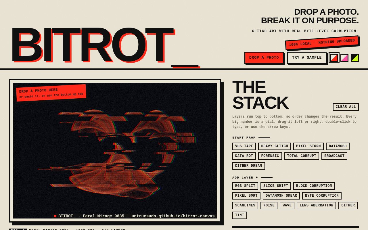 Preview of Bitrot Canvas