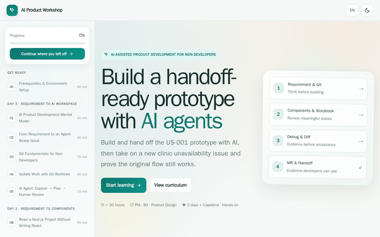 Preview of His Ai Product Workshop