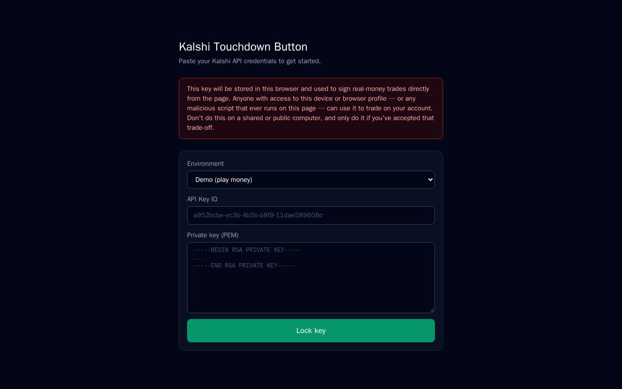 Preview of Kalshi Button