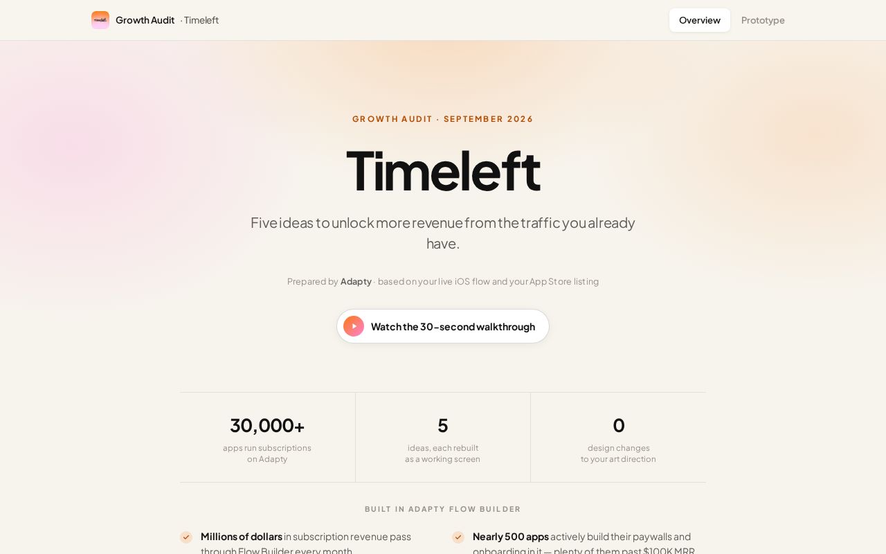 Preview of Timeleft Flow Rebuild V2