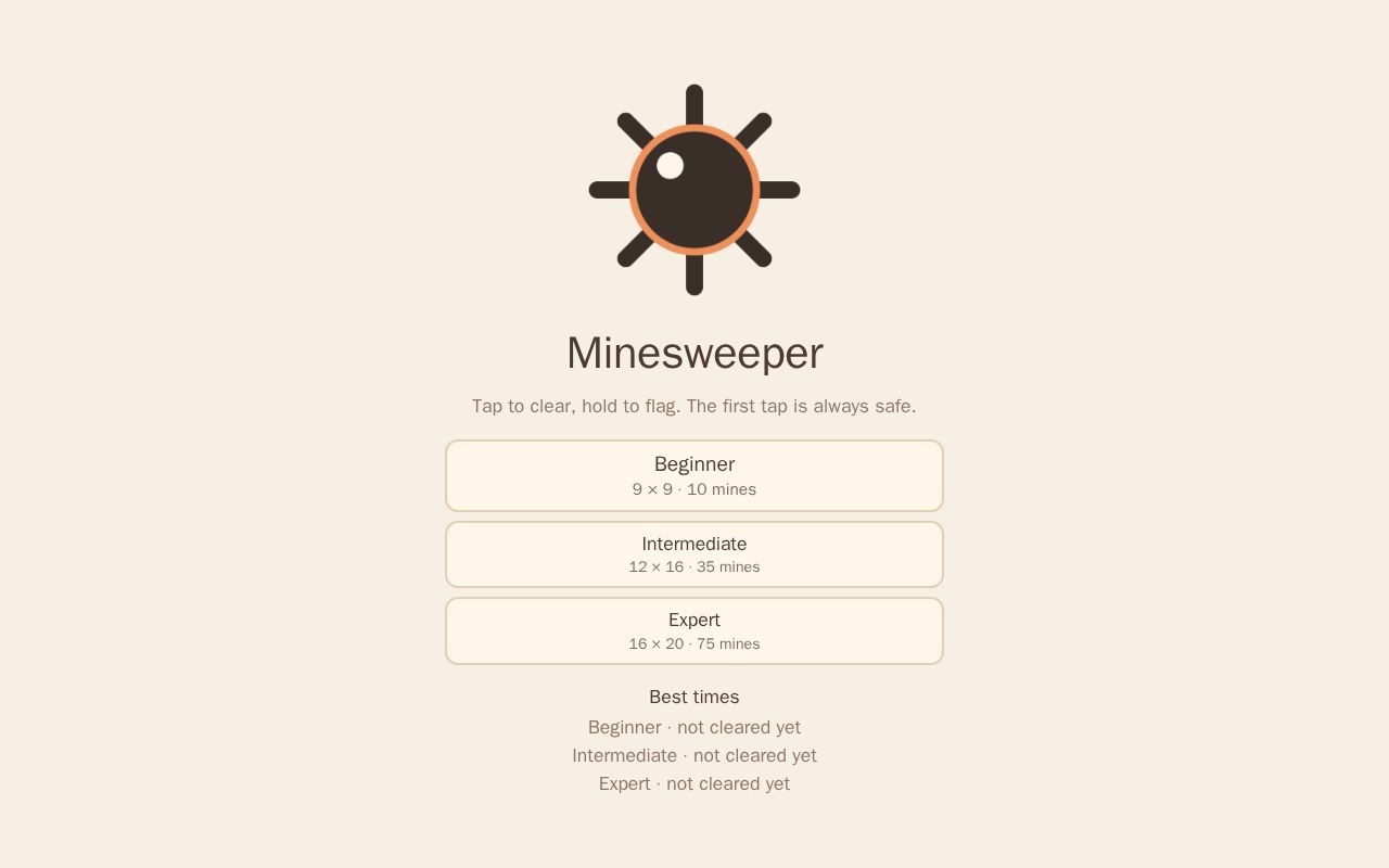 Preview of Pwa Minesweeper