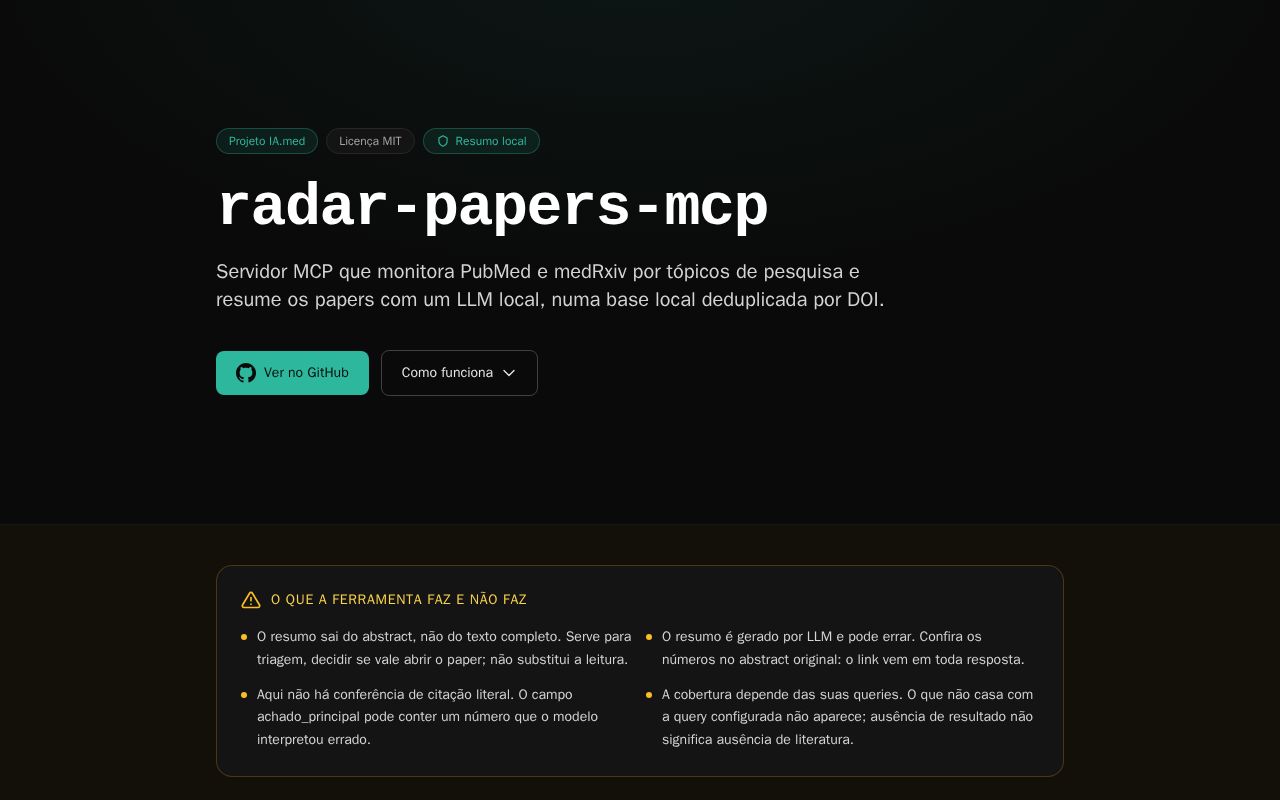 Preview of Radar Papers Mcp