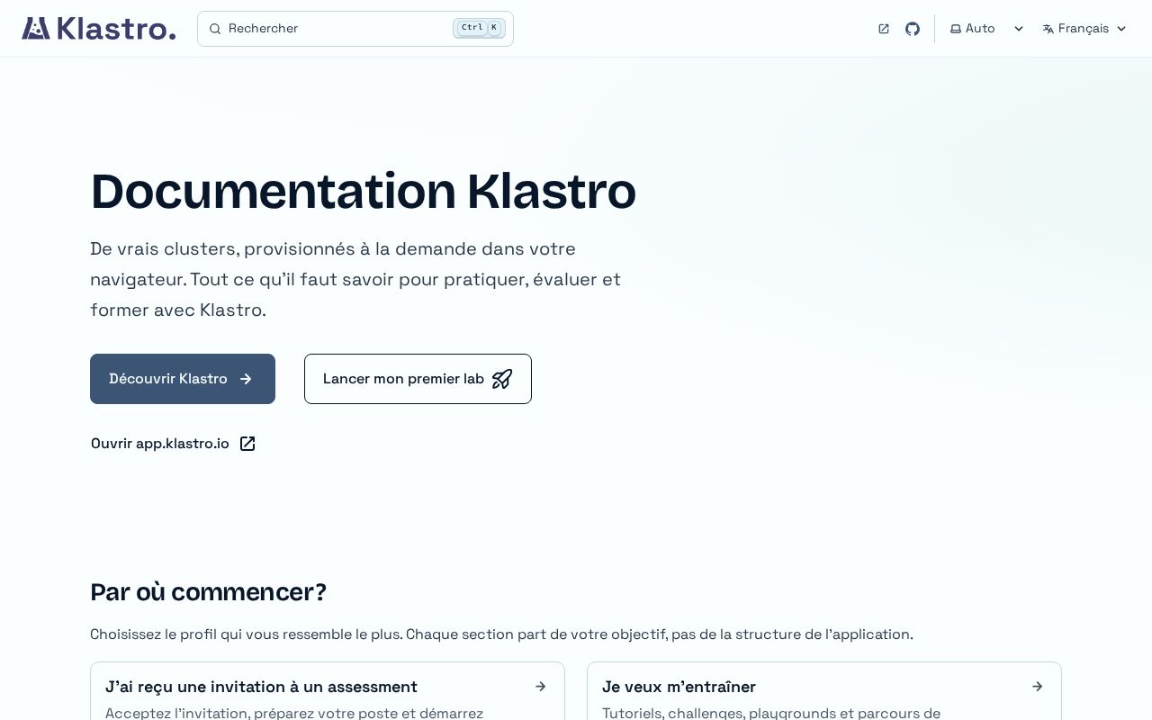Preview of Documentation Klastro