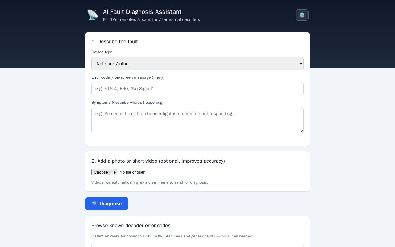 Preview of Ai Fault Diagnosis Assistant