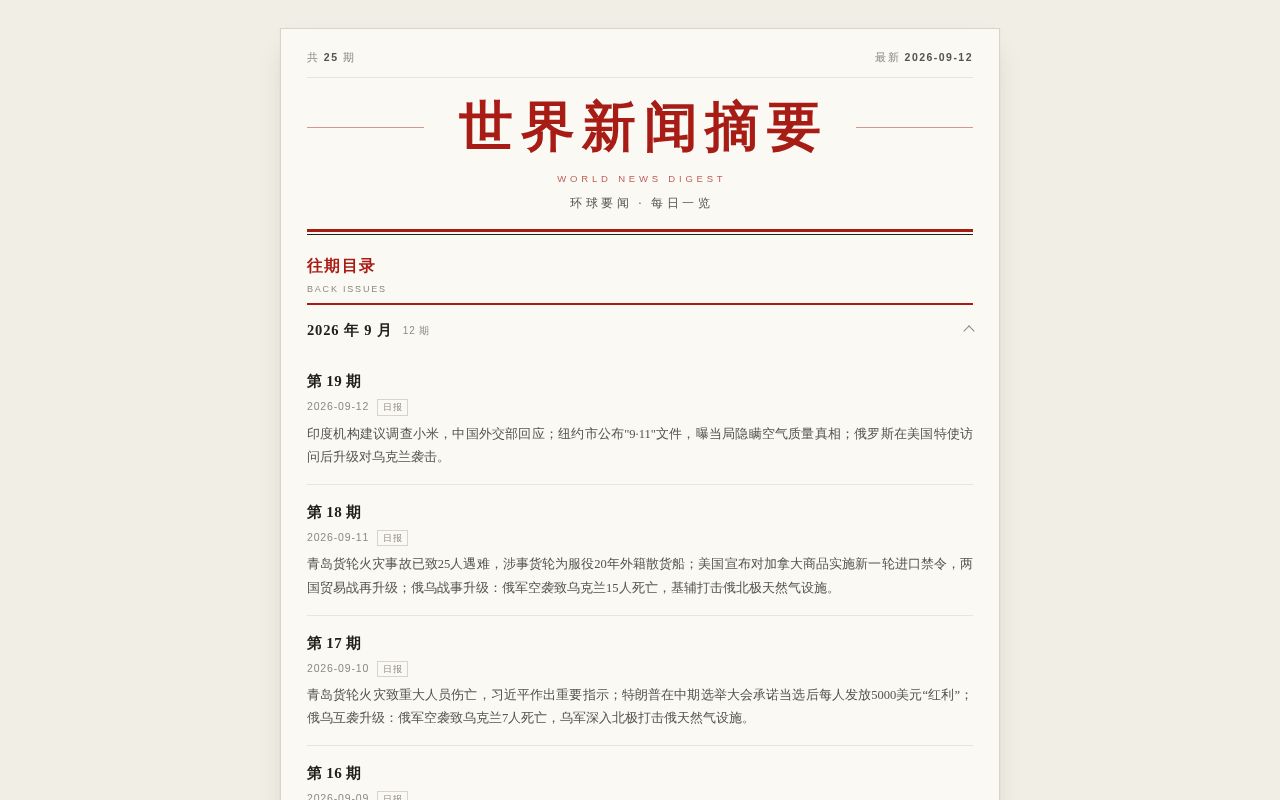 Preview of Daily Brief