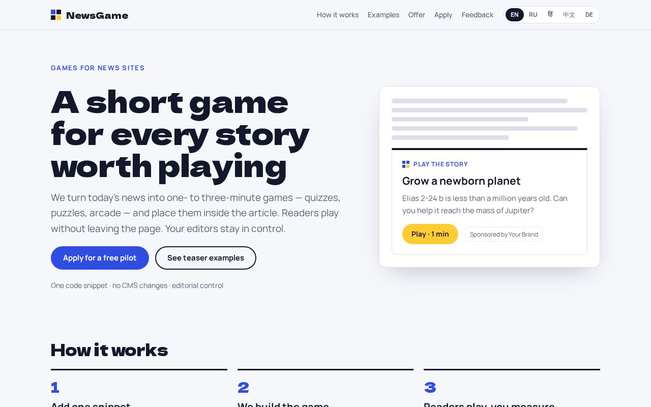 Preview of Newsgame