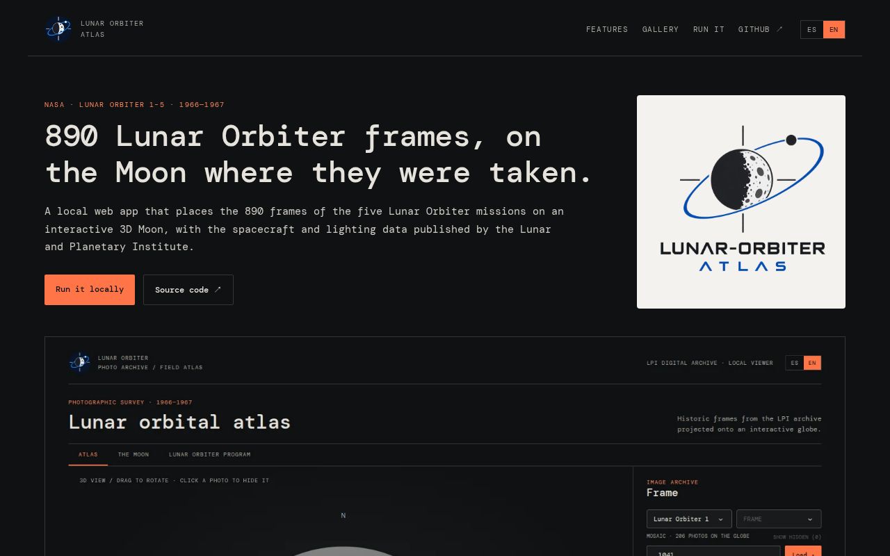Preview of LUNAR ORBITER ATLAS