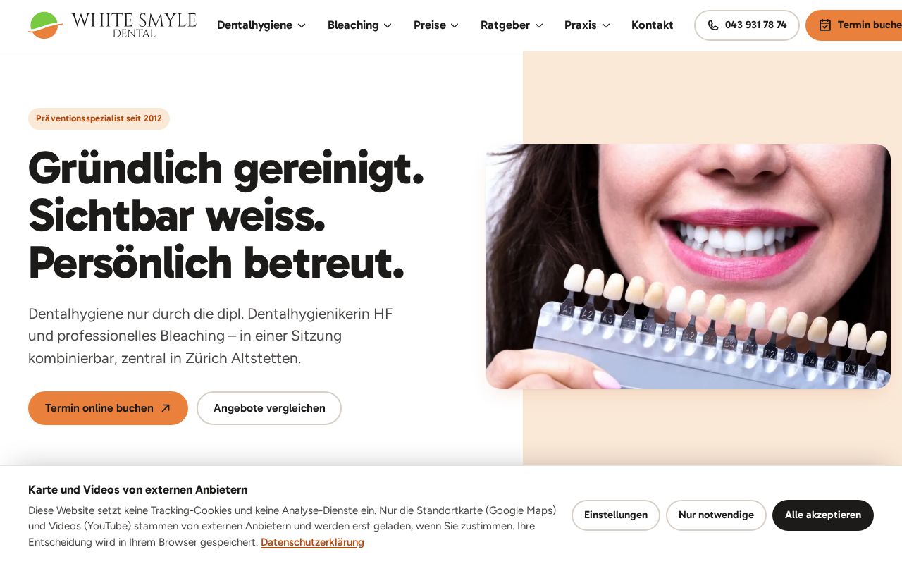 Preview of White Smyle Website