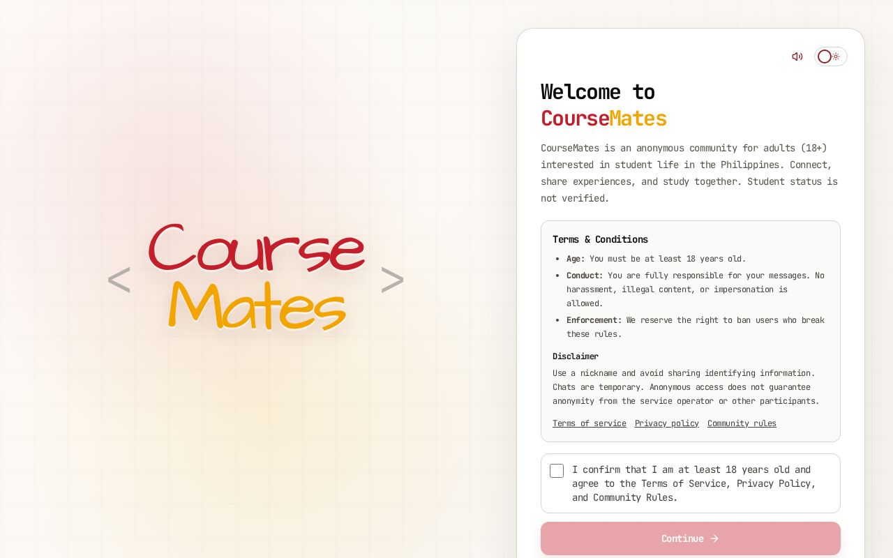 Preview of CourseMatesV2