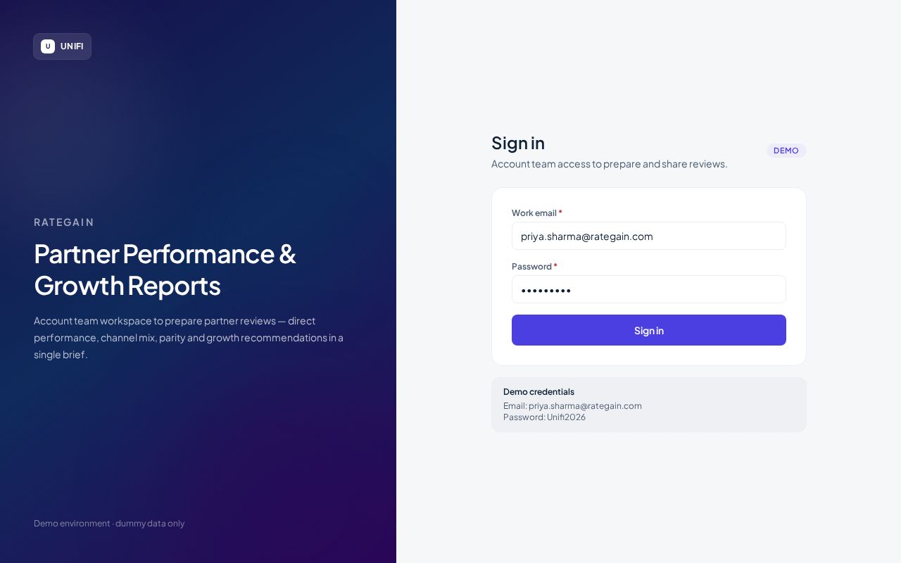 Preview of Partner Performance