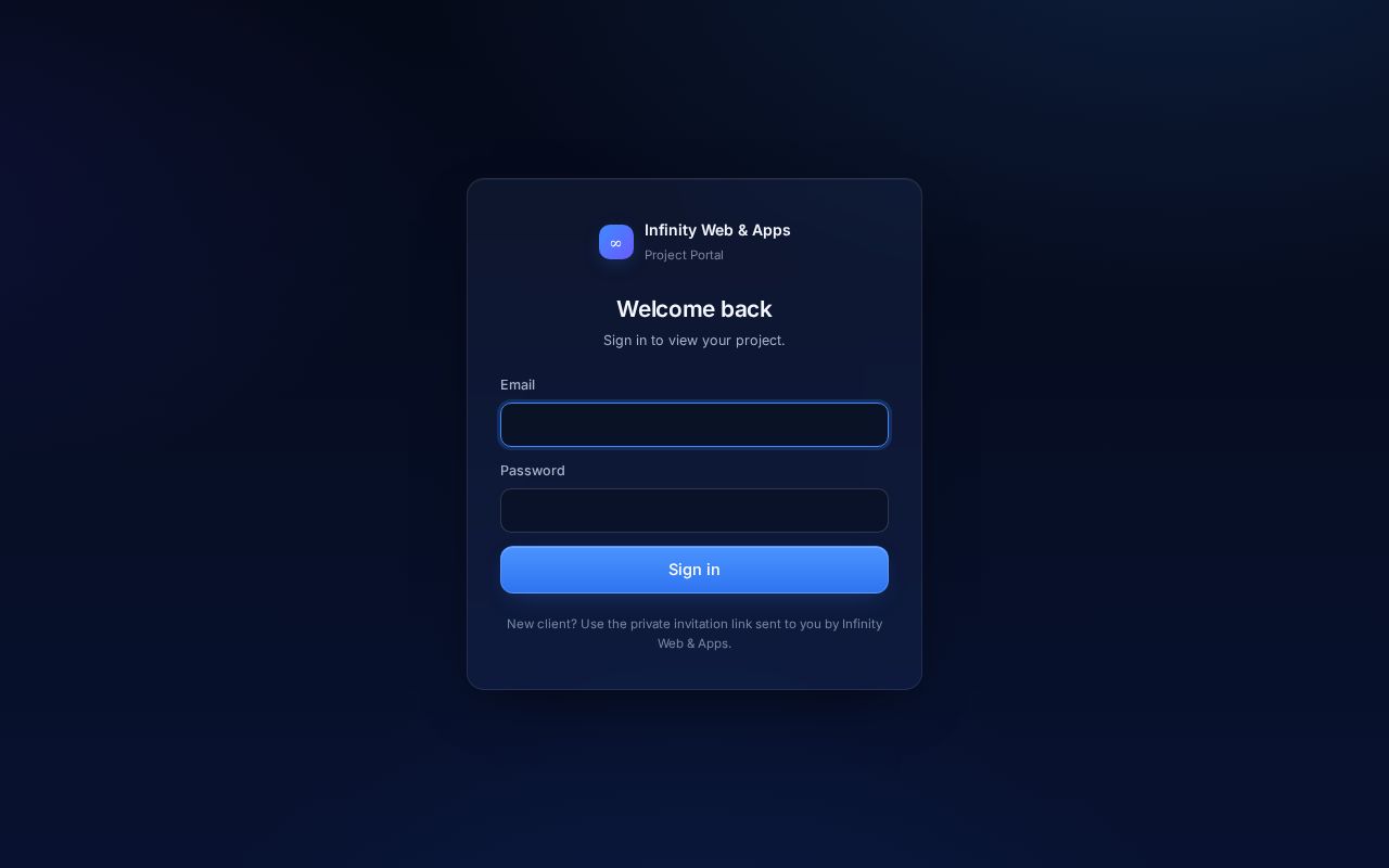 Preview of Client Portal
