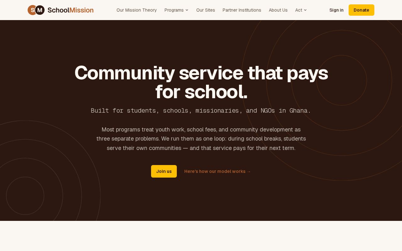 Preview of Schoolmission Site