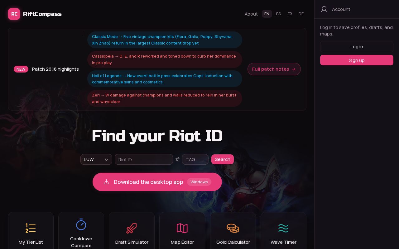 Preview of RiftCompass Electron