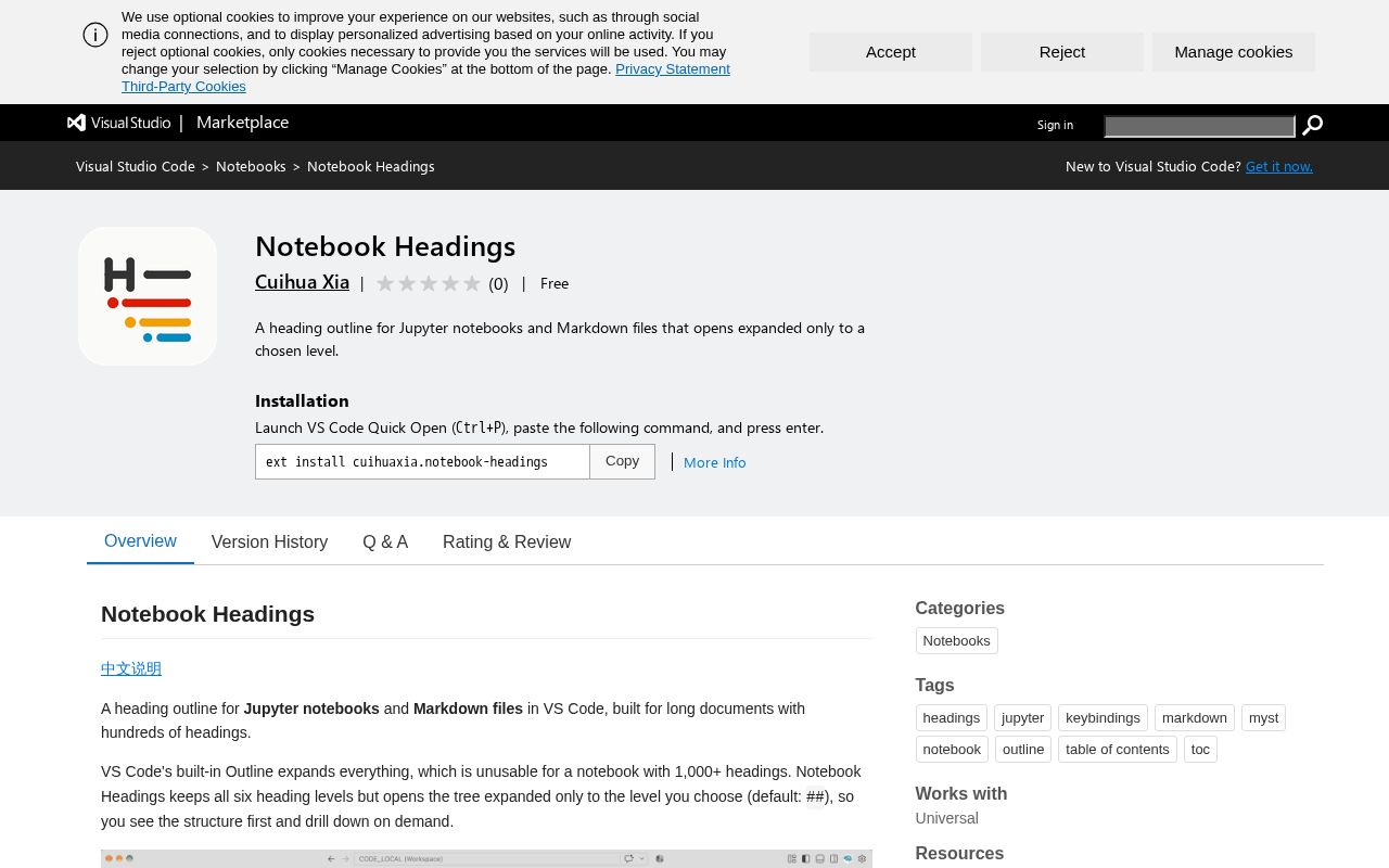 Preview of Notebook Headings