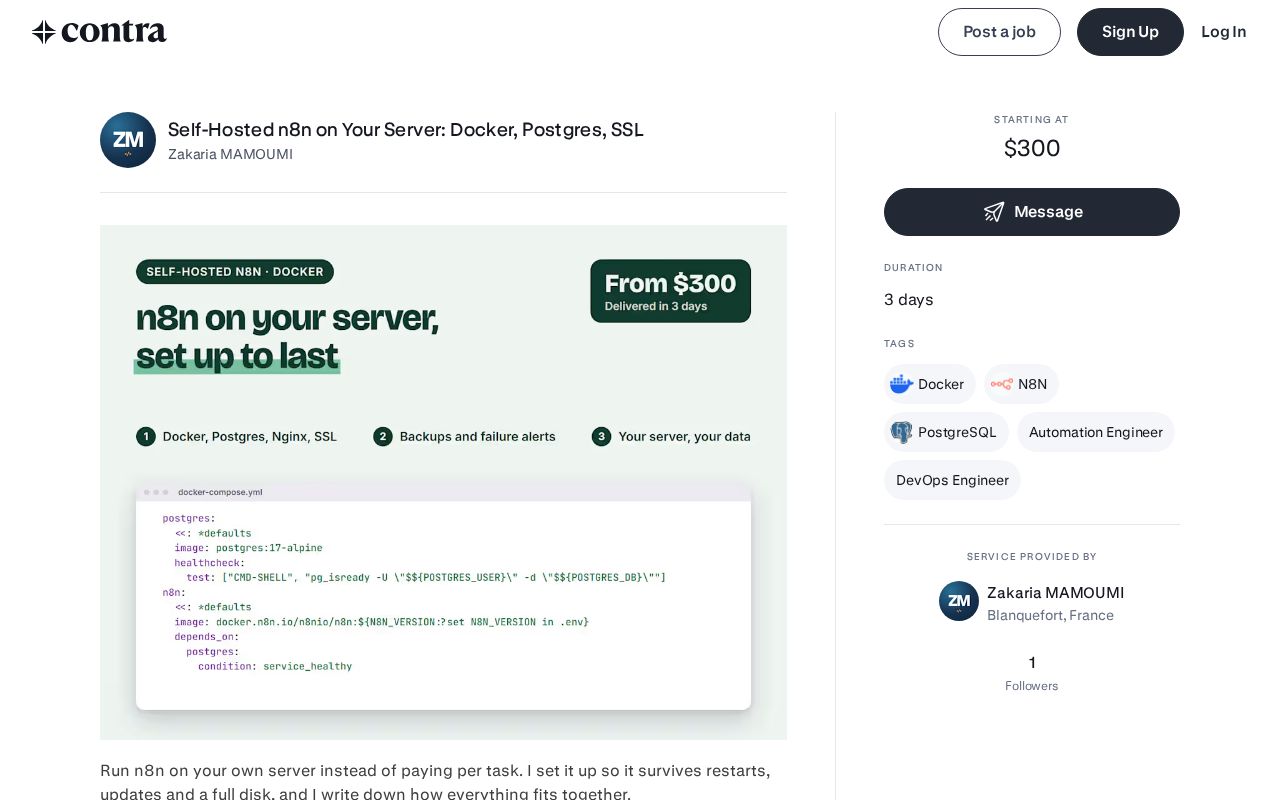 Preview of Selfhosted Automation Stack