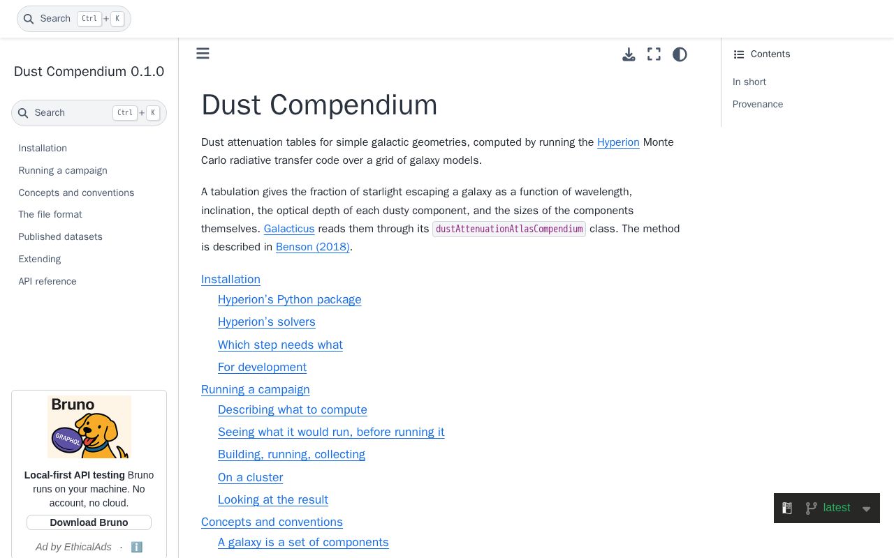 Preview of Dust Compendium