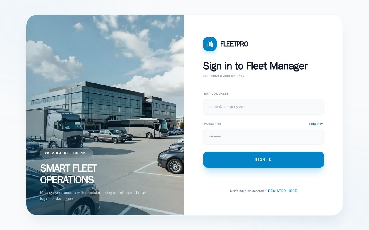 Preview of Fleet Management System