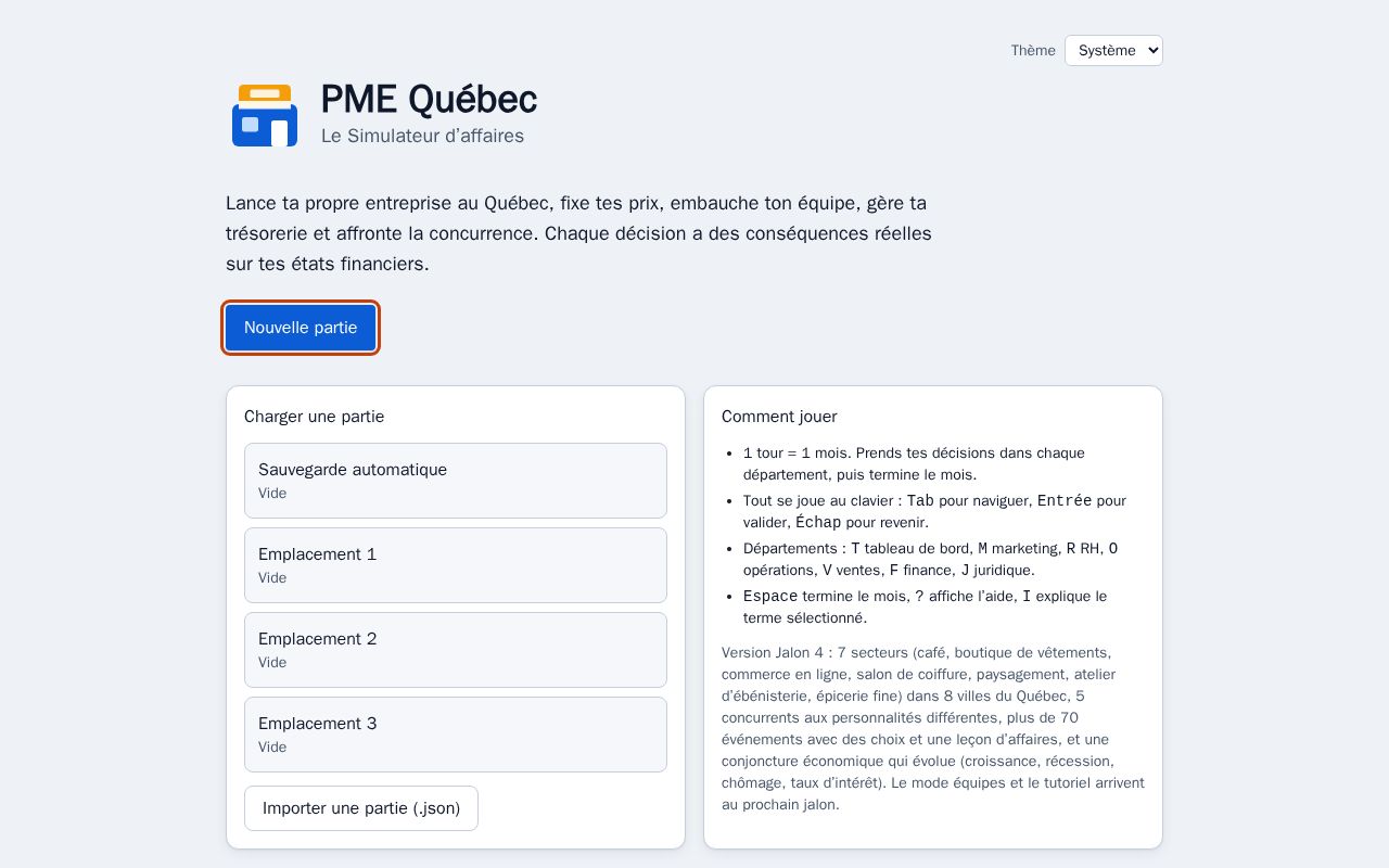 Preview of Pme Quebec Simulateur